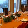 Table setting for Valentines Day Heart Napkin Fold